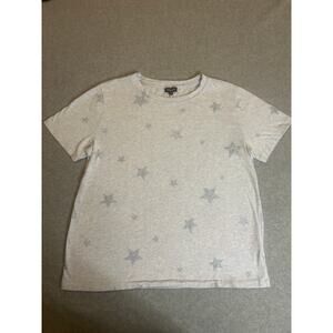 Splendid Women's Baby Blue Shirt Sleeve Start Graphic T-Shirt - L